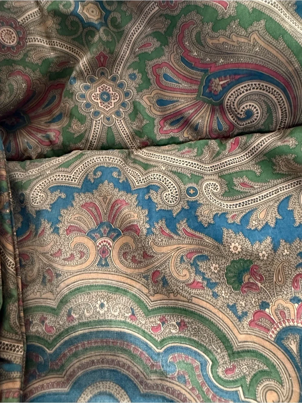 Vtg Ralph Lauren Brianna Paisley Full/Queen Comforter 2 Pillowcases & 2 Drapery
